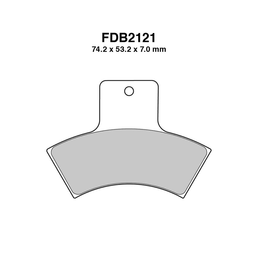 Pastiglie Ferodo FDB2121SG per POLARIS Trail Blazer 250 99-04 e altri modelli Pastiglie Freno Ferodo