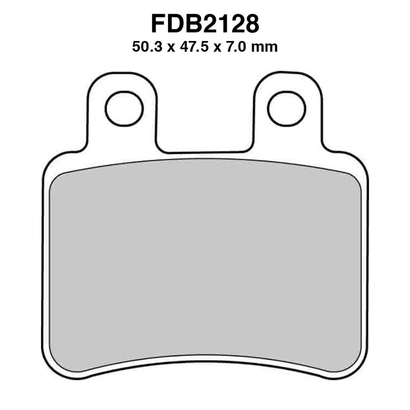 Pastiglie Ferodo FDB2128EF per PEUGEOT Elystar 125/150 06-07 e altri modelli Pastillas de freno Ferodo