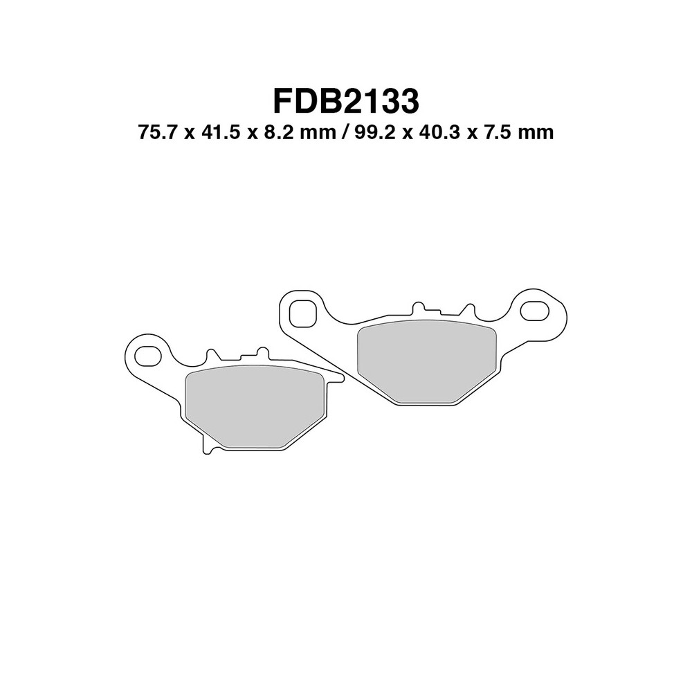 Brake Pads Ecofriction - FDB2133EF