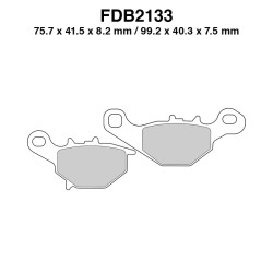 Brake Pads Ecofriction for KAWASAKI KLX 125 03-06 and other model Brake Pads Ferodo