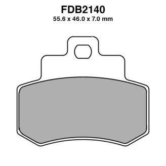 Ferodo Brake Pads FDB2140AG for KYMCO : Grand Dink 250 01-01 Brake Pads Ferodo