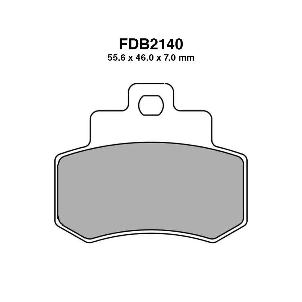 Ferodo Brake Pads FDB2140AG for KYMCO : Grand Dink 250 01-01 Brake Pads Ferodo