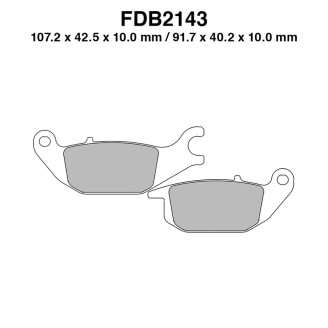 Ferodo Brake Pads FDB2143EF - FDB2143EF