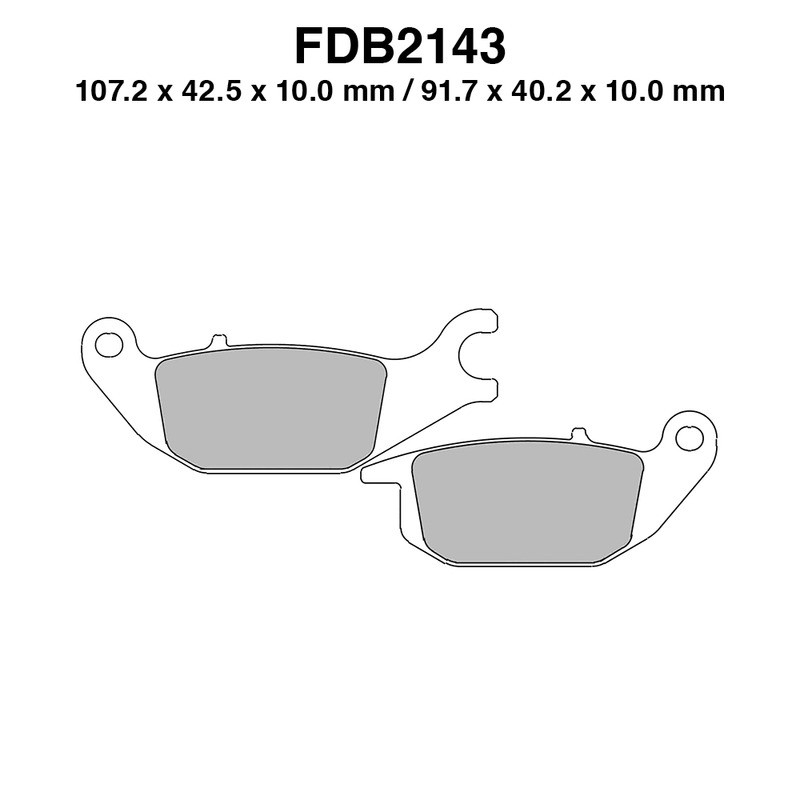 Ferodo Brake Pads FDB2143P for HONDA CBR125R 04-10 and other model Brake Pads Ferodo