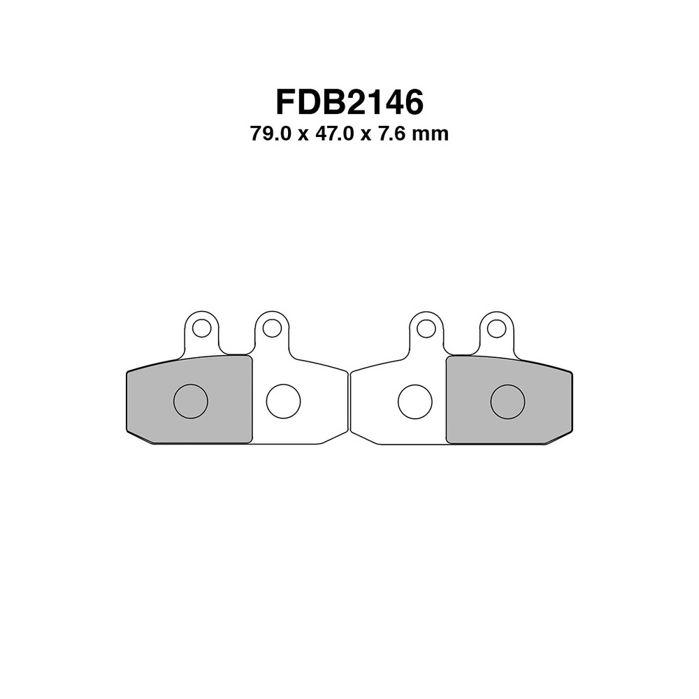 Ferodo Brake Pads FDB2146P for APRILIA : Atlantic 500 01-01 Brake Pads Ferodo