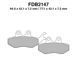 Ferodo Brake Pads FDB2147AG for ITALJET Jupiter 150/250 02-03 and other model Brake Pads Ferodo