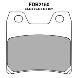 Pastiglie Ferodo FDB2150ST per YAMAHA : FZS Fazer 00 01-05 XJR 00 01-01 Bremsbeläge Ferodo