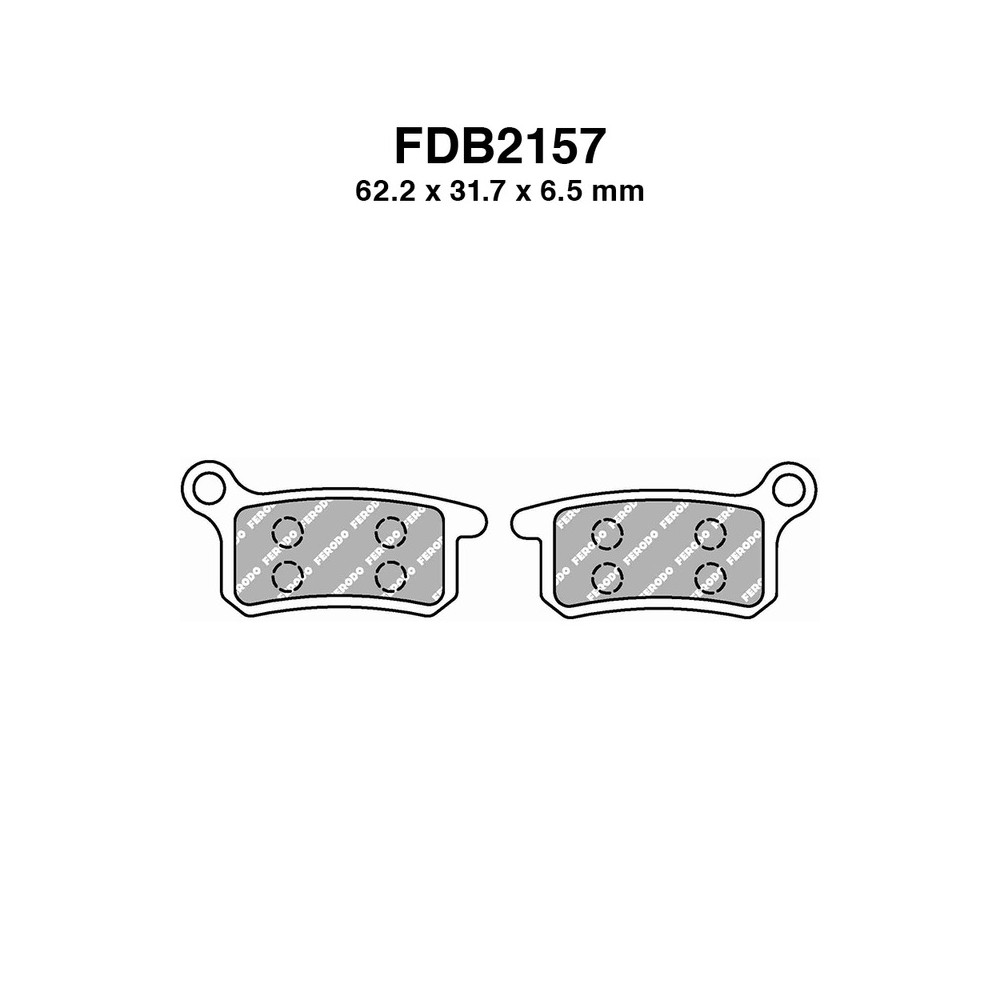 Ferodo Brake Pads FDB2157SG for HUSQVARNA : CR 65 10-13 and other model Brake Pads Ferodo