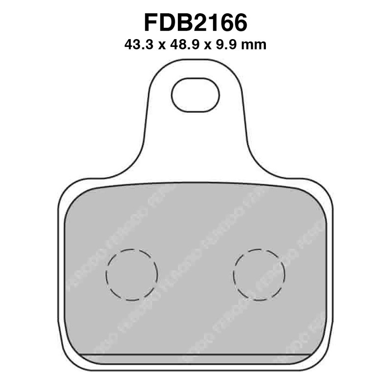 Pastiglie Ferodo FDB2166XRAC -4PZ X Conf. per MV AGUSTA : F4 Veltro 998 08-08 F4 CC 78 07-08 Pastiglie Freno Ferodo