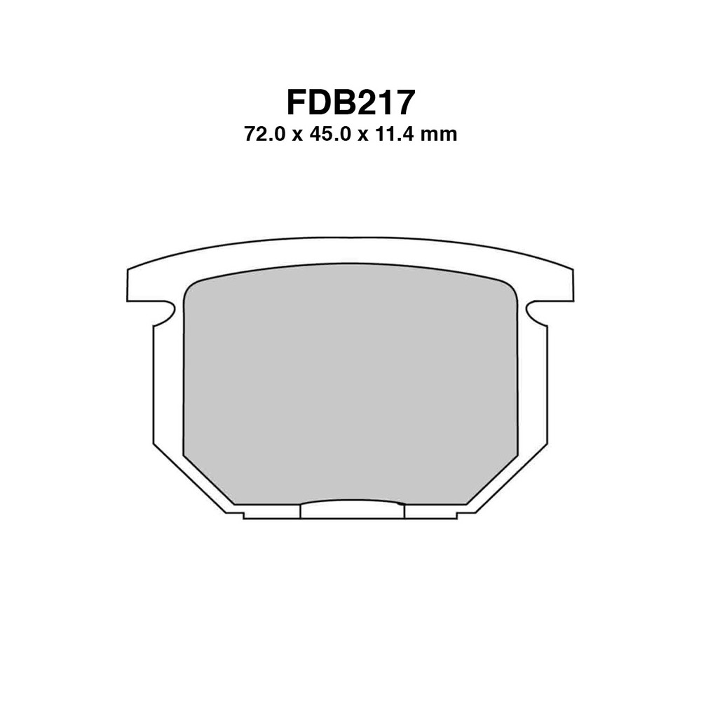 Pastiglie Ferodo FDB217P per SUZUKI GS 550 80-84 e altri modelli Bremsbeläge Ferodo