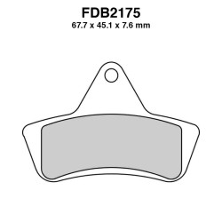Pastiglie Ferodo FDB2175SG per ARCTIC CAT /Bear Cat 2x4/4X4 450 96-00 e altri modelli Pastiglie Freno Ferodo