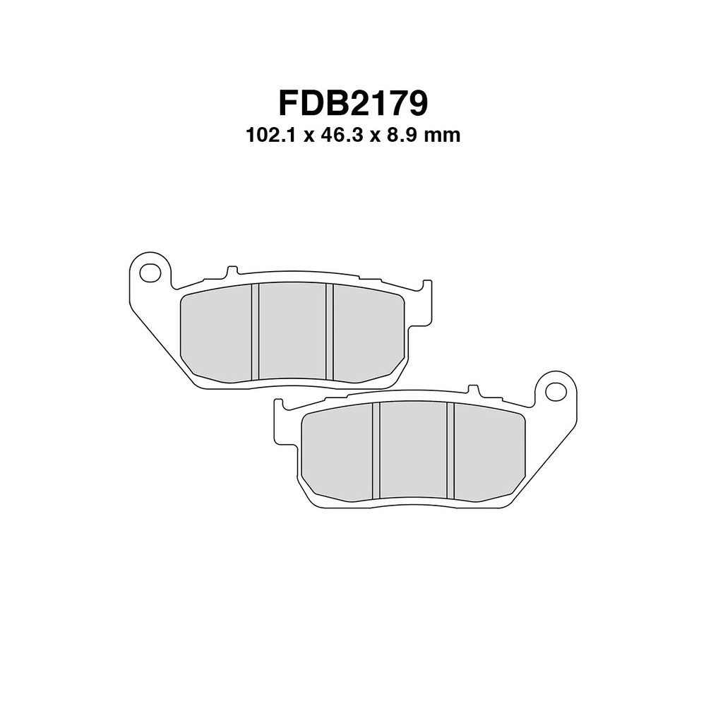 Pastiglie Ferodo FDB2179ST per HARLEY DAVIDSON XL R Sportster 883 05-13 e altri modelli Bremsbeläge Ferodo