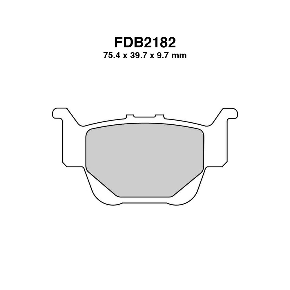 Pastiglie Ferodo FDB2182SG per HONDA Quad TRX 450 R 04-09 e altri modelli Pastiglie Freno Ferodo