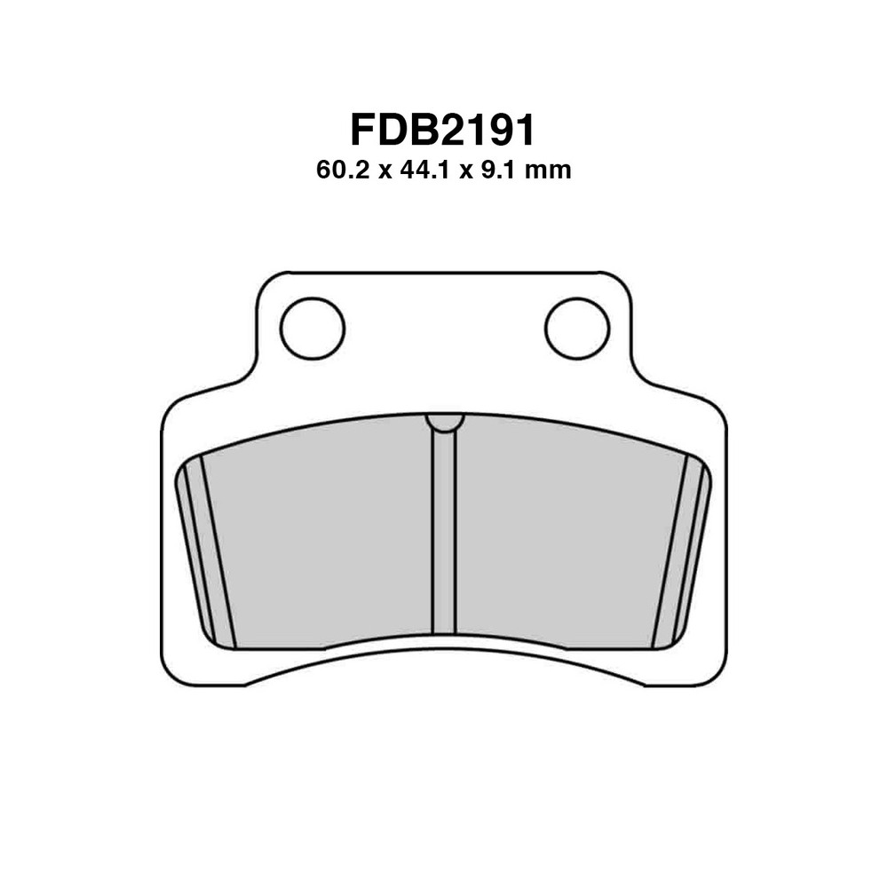 Ferodo Brake Pads FDB2191EF for BENELLI Quattronove X 50 08-12 and other model Brake Pads Ferodo