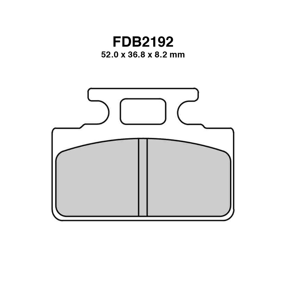 Pastiglie Ferodo FDB2192AG per HONDA NH Lead 50 88-92 e altri modelli Bremsbeläge Ferodo
