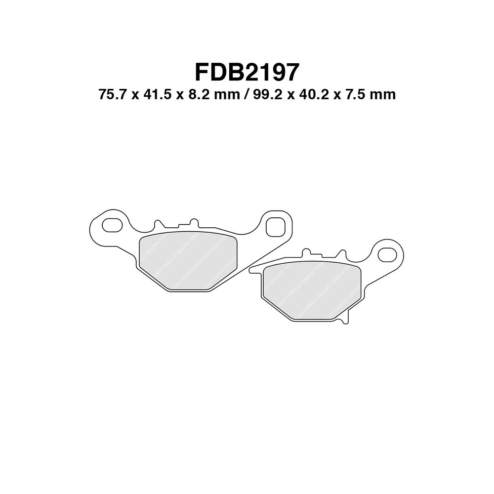 Pastiglie Ferodo FDB2197SG per SUZUKI : RM L 85 05-05 Pastiglie Freno Ferodo