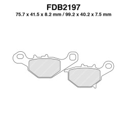Ferodo Brake Pads FDB2197SG for SUZUKI : RM L 85 05-05 Brake Pads Ferodo