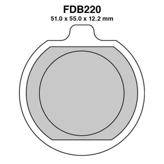 Ferodo Brake Pads FDB220P for KAWASAKI : ZG 00 84-86 Z 00 79-83 Z 00 79-81 Brake Pads Ferodo