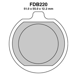 Pastiglie Ferodo FDB220P per KAWASAKI : ZG 00 84-86 Z 00 79-83 Z 00 79-81 Bremsbeläge Ferodo