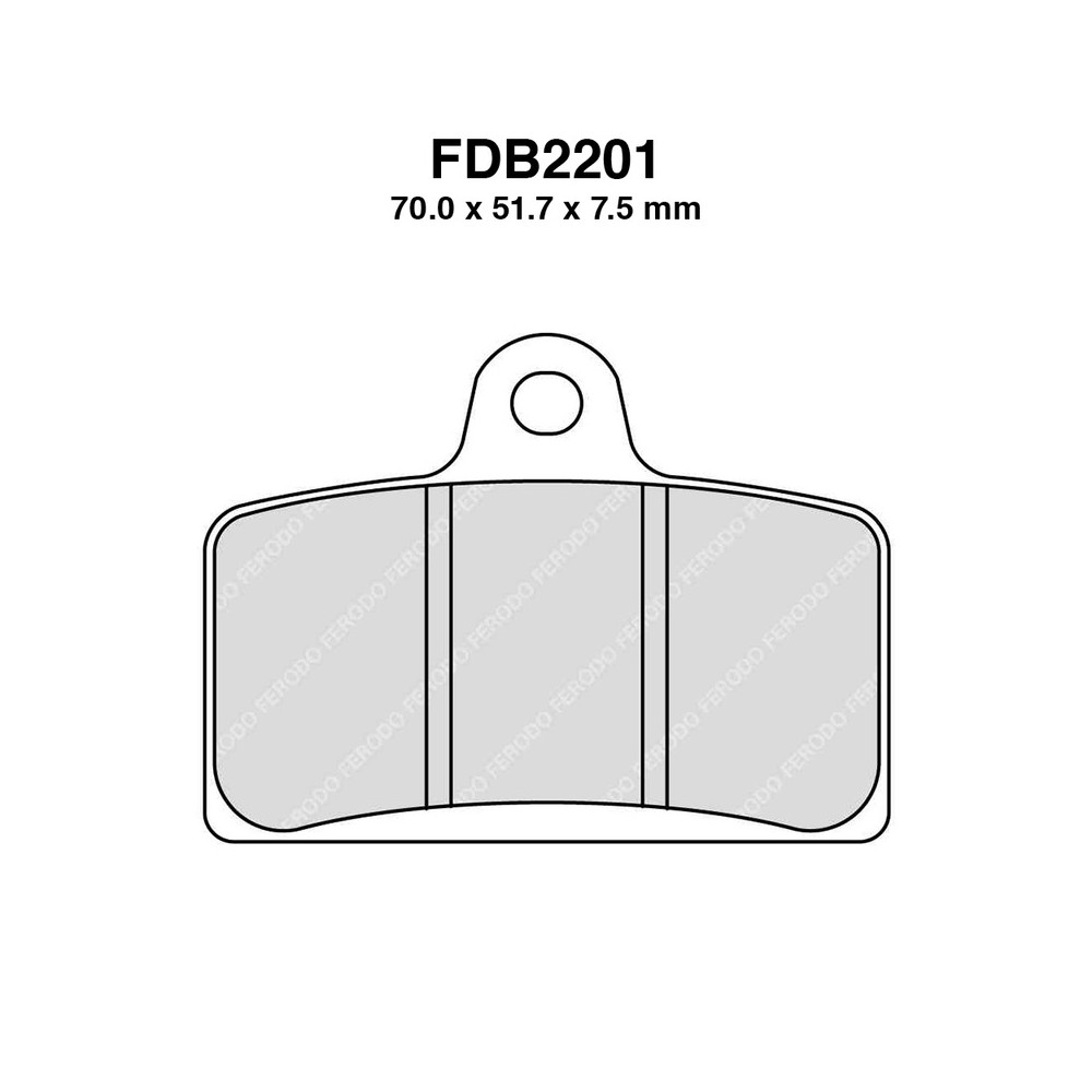 Pastiglie Ferodo FDB2201ST per APRILIA RS4 50/125 4T 11-17 e altri modelli Pastiglie Freno Ferodo
