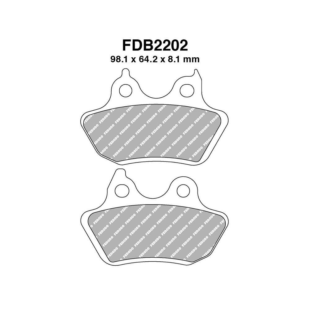 Ferodo Brake Pads FDB2202P - FDB2202P