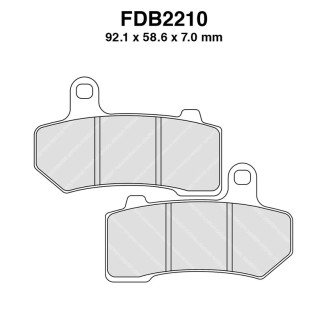 Brake Pads V H.D.Vrscr Streetrod 06- Front for HARLEY DAVIDSON FLHR Road King 84 08-22 and other model Brake Pads EBC