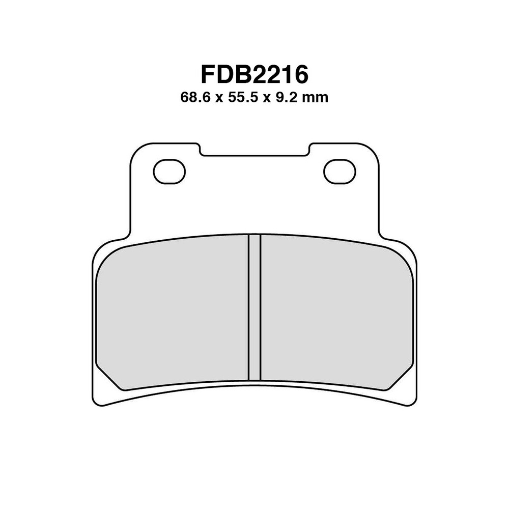 Pastiglie Ferodo FDB2216SM per YAMAHA MT-125/YZF-R125 14-20 e altri modelli Bremsbeläge Ferodo
