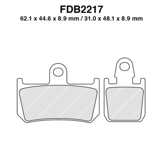 Ferodo Brake Pads FDB2217ST4PZ X Pack - FDB2217ST