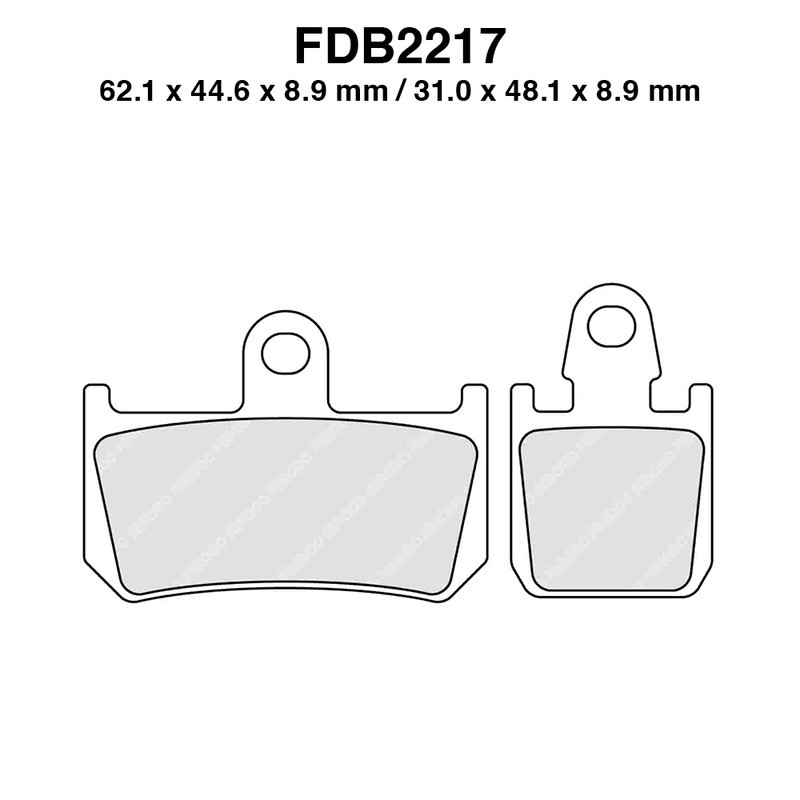 Ferodo Brake Pads FDB2217ST4PZ X Pack for YAMAHA : YZF R1 00 07-14 V-Max 80 09-09 MT-01 70 07-07 Brake Pads Ferodo