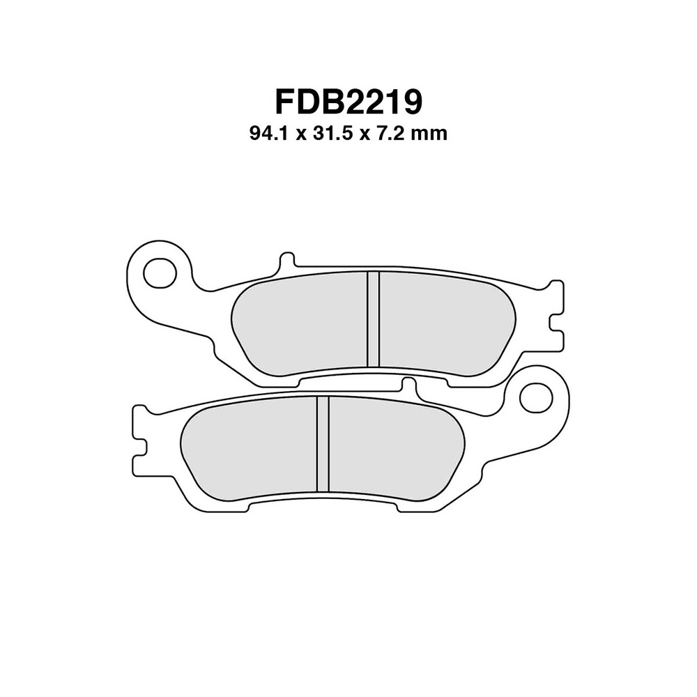 Ferodo Brake Pads FDB2219SG for YAMAHA : YZ F 450 16-16 YZ F 450 08-08 YZ F 250 16-16 YZ F 250 07-07 YZ 250 08-08 YZ 125 08-08 Brake Pads Ferodo
