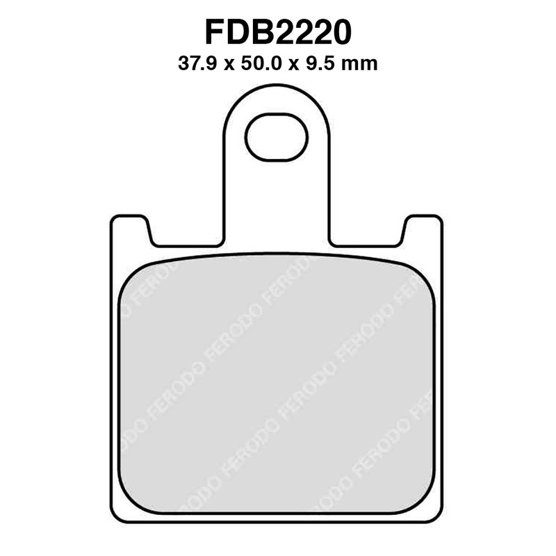 Pastiglie Ferodo FDB2220ST -4PZ X Conf. per KAWASAKI ZX-6R Ninja 600 07-15 e altri modelli Bremsbeläge Ferodo