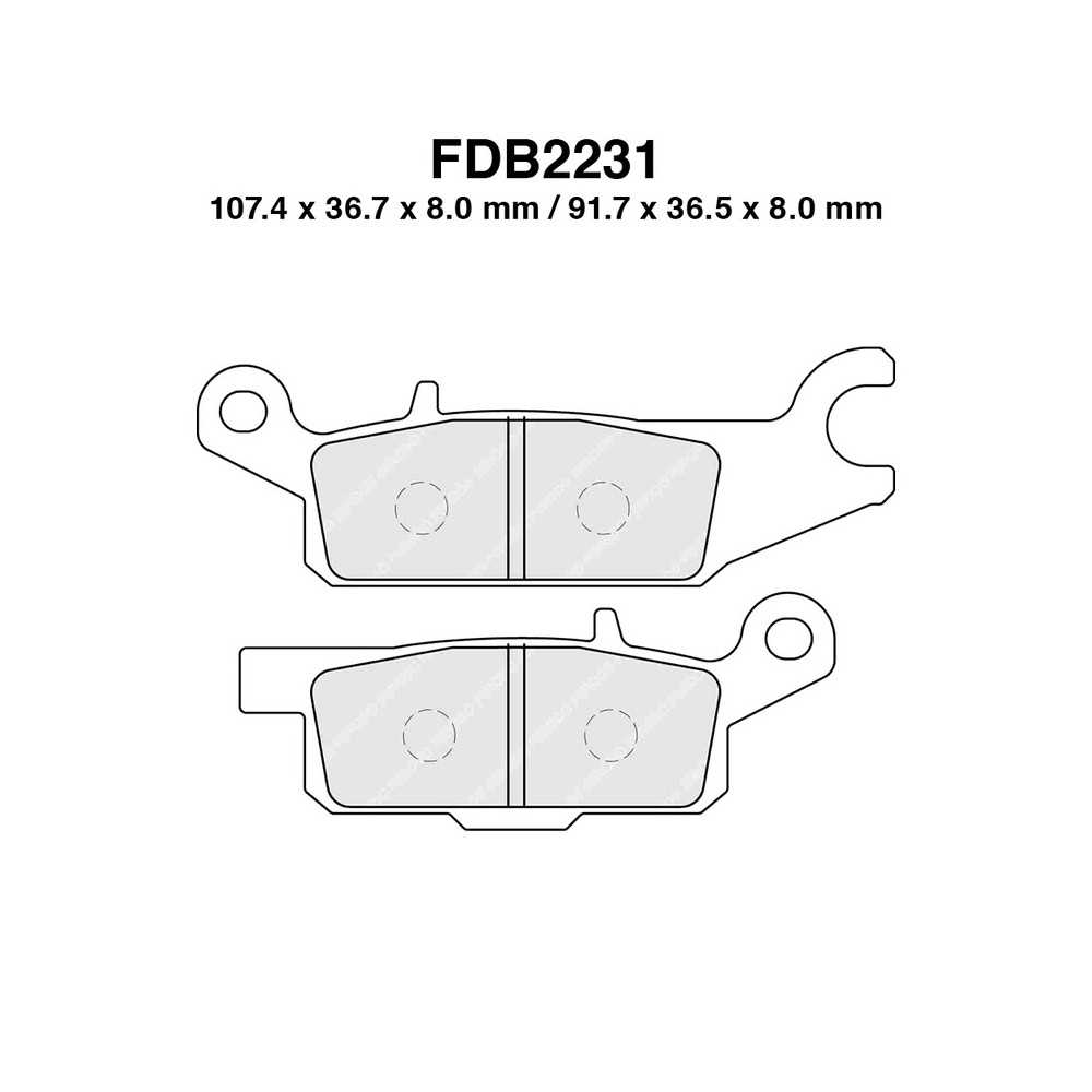 Ferodo Brake Pads FDB2231SG - FDB2231SG