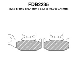 Pastiglie Ferodo FDB2235SG per YAMAHA YFM Raptor 700 R 06-12 e altri modelli Pastiglie Freno Ferodo