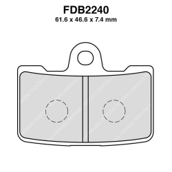 Pastiglie Ferodo FDB2240ST -4PZ X Conf. per BUELL Lightning XB12S 00 09-10 e altri modelli