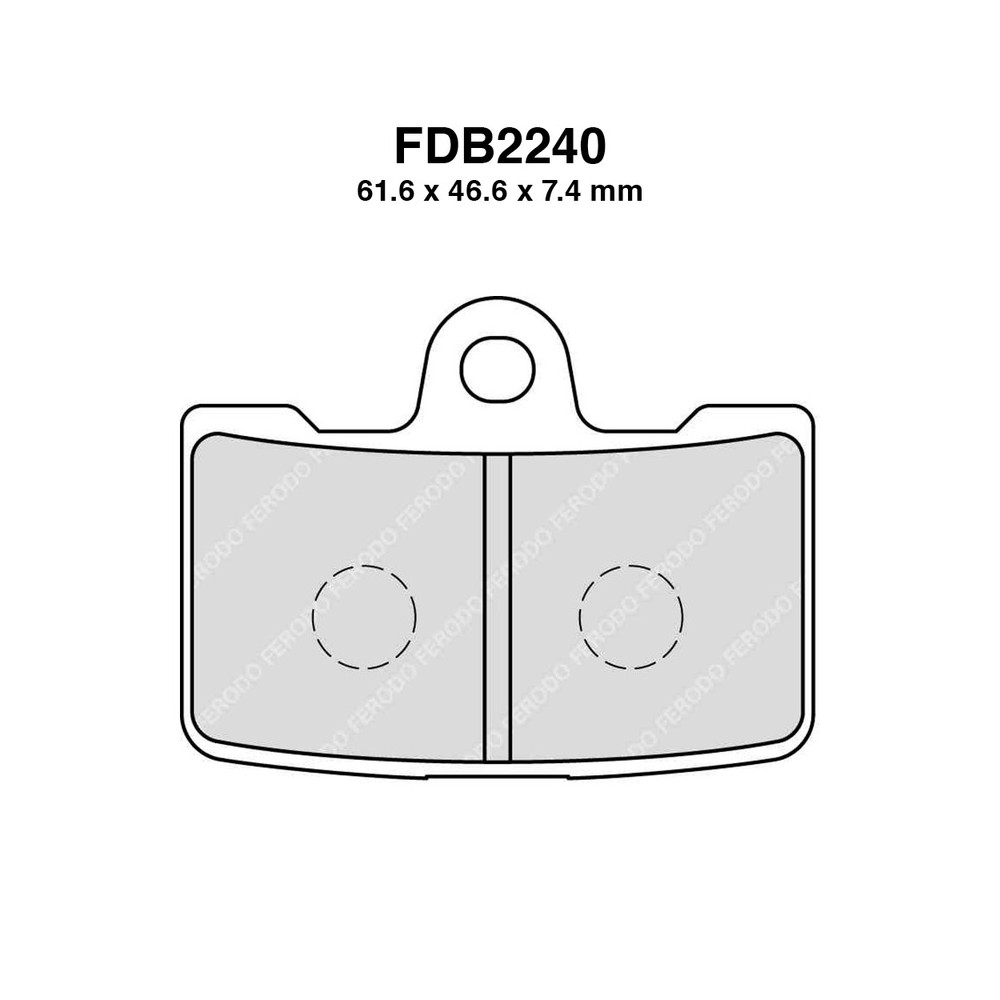 Ferodo Brake Pads FDB2240ST4PZ X Pack - FDB2240ST