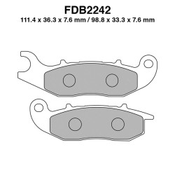 Pastiglie Ferodo FDB2242P per DERBI Terra 125 07-09 e altri modelli Pastiglie Freno Ferodo