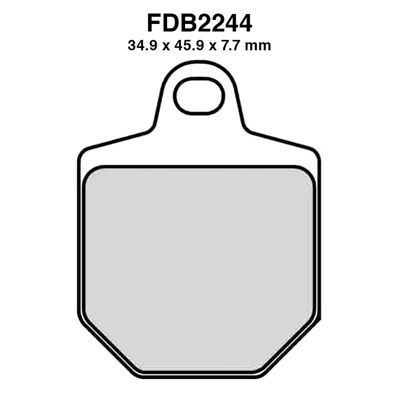 Ferodo Brake Pads FDB2244ST4PZ X Pack for KTM : SMR 560 07-07 SMR 450 07-07 Brake Pads Ferodo