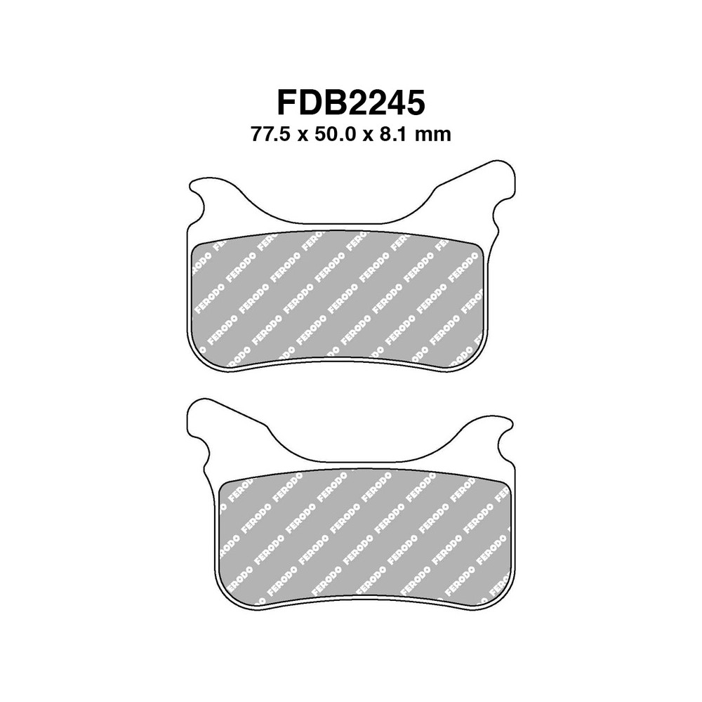Pastiglie Ferodo FDB2245ST per APRILIA SXV 450/550 05-07 e altri modelli Bremsbeläge Ferodo