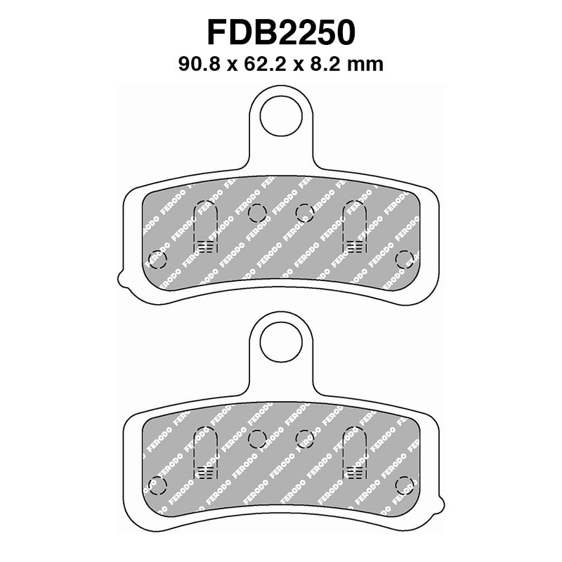 Ferodo Brake Pads FDB2250ST for HARLEY DAVIDSON FXDB Street Bob 84 08-13 and other model Brake Pads Ferodo