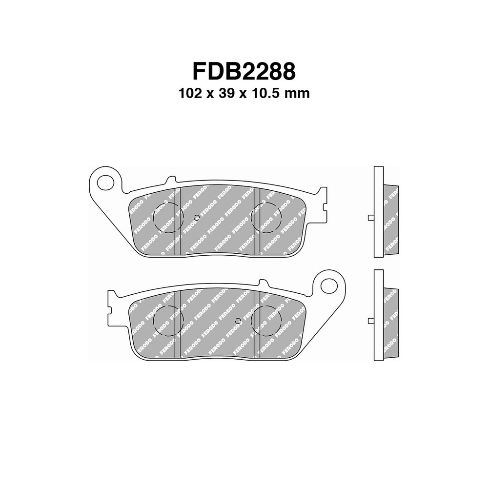 Ferodo Brake Pads FDB2288EF - FDB2288EF