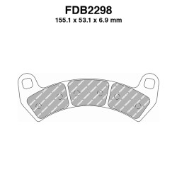 Ferodo Brake Pads FDB2298SG for POLARIS RZR XP Turbo 00 16- Brake Pads Ferodo