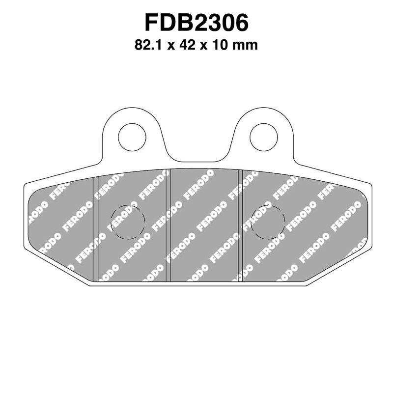 Pastiglie Ferodo FDB2306P per HARLEY DAVIDSON FLFB 45 Fat Boy 18- e altri modelli Plaquettes de frein Ferodo