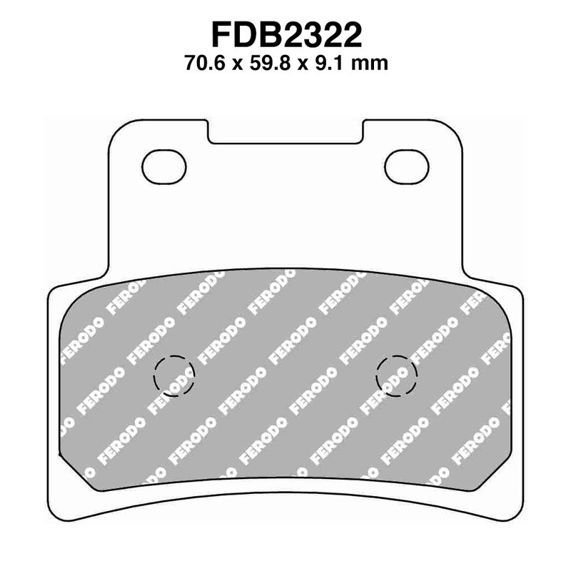 Brake Pads Ferodo FDB2322SM for KYMCO Xciting 4 00 Brake Pads Ferodo