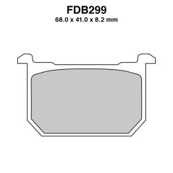 Pastiglie Ferodo FDB299P per KAWASAKI Z 250/440 81-83 e altri modelli Pastiglie Freno Ferodo