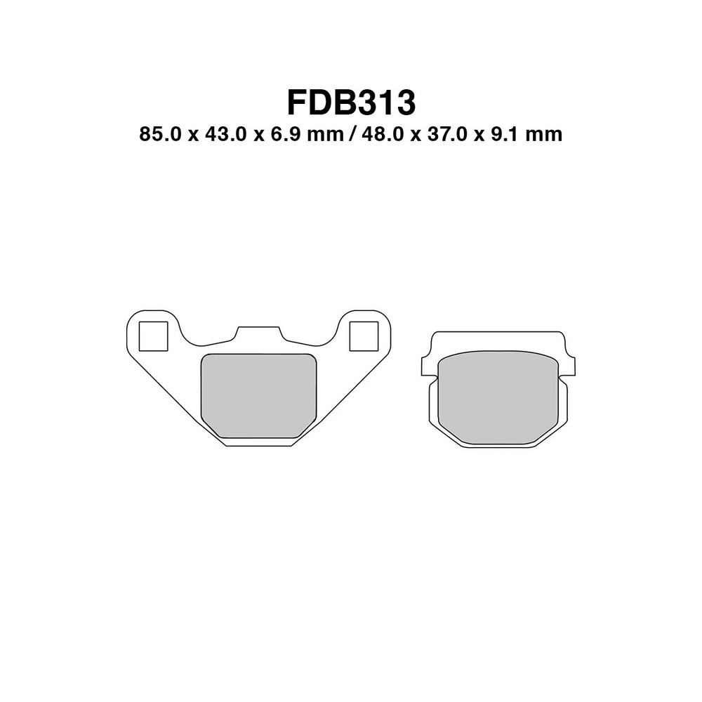 Ferodo Brake Pads FDB313P - FDB313P