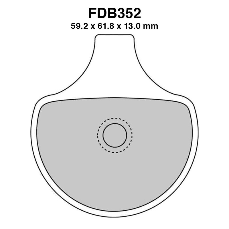 Pastiglie Ferodo FDB352ST per HARLEY DAVIDSON XLH Sportster 883 92-93 e altri modelli Pastillas de freno Ferodo