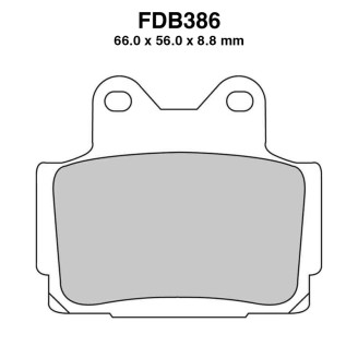 Pastiglie Ferodo FDB386ST per YAMAHA TZR 125/250 85-92 e altri modelli Pastillas de freno Ferodo