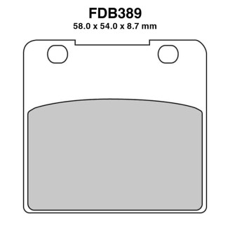Ferodo Brake Pads FDB389P - FDB389P