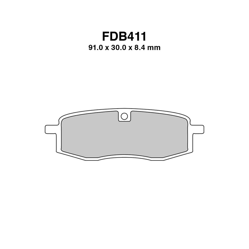 Ferodo Brake Pads FDB411P for YAMAHA : TT S 250 87-92 TT N 600 85-00 YZ 490 85-87 YZ 250 88-88 YZ 250 85-87 YZ 125 88-88 YZ 125 85-87 TT 350 91-95 TT 350 86-90 Brake Pads Ferodo
