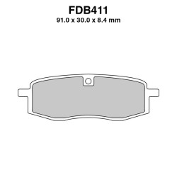 Pastiglie Ferodo FDB411P per YAMAHA : TT S 250 87-92 TT N 600 85-00 YZ 490 85-87 YZ 250 88-88 YZ 250 85-87 YZ 125 88-88 YZ 125 85-87 TT 350 91-95 TT 350 86-90 Plaquettes de frein Ferodo